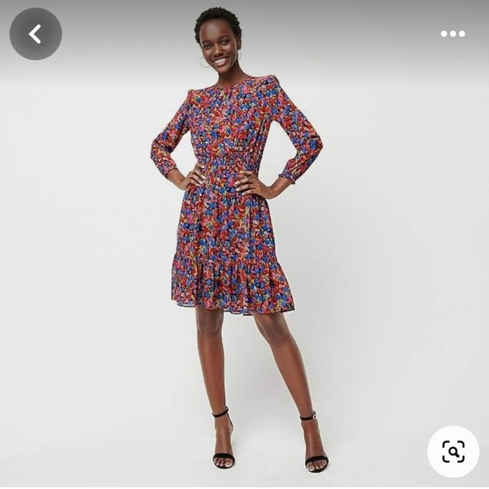 Nwt j crew water color floral cinch waist dress size s - Picture 13 of 13